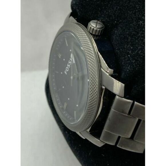 Fossil FS4774 Men's Watch Ion Plated Stainless Steel Black 42mm Case Analog D829 - Picture 3 of 9